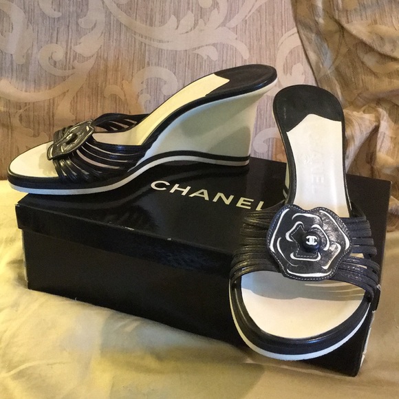 CHANEL Shoes - Chanel Camilla slide heel sandals 39